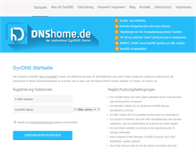 Tablet Screenshot of dnshome.de